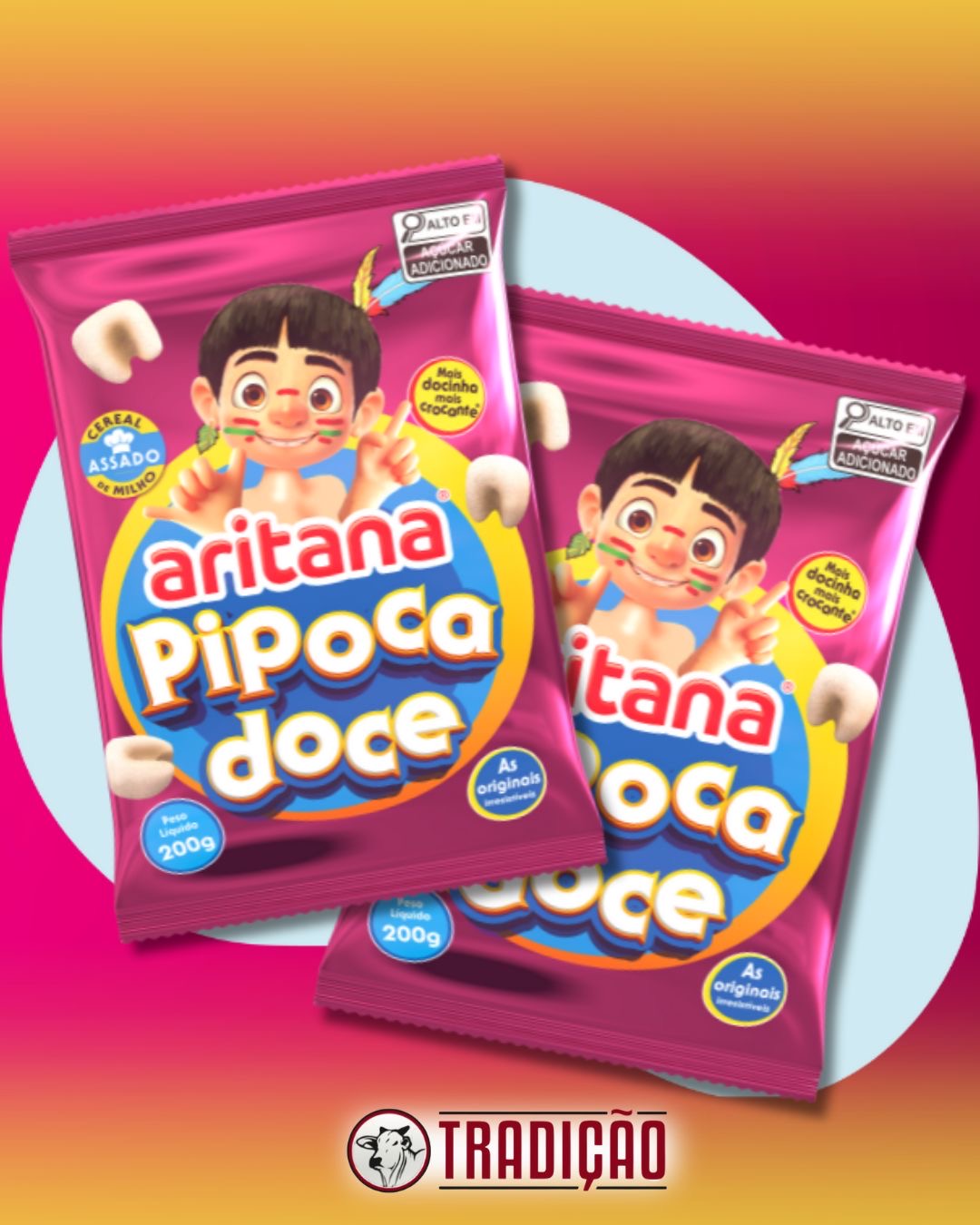 Aritana Pipoca Doce / Sweet Popcorn 40g
