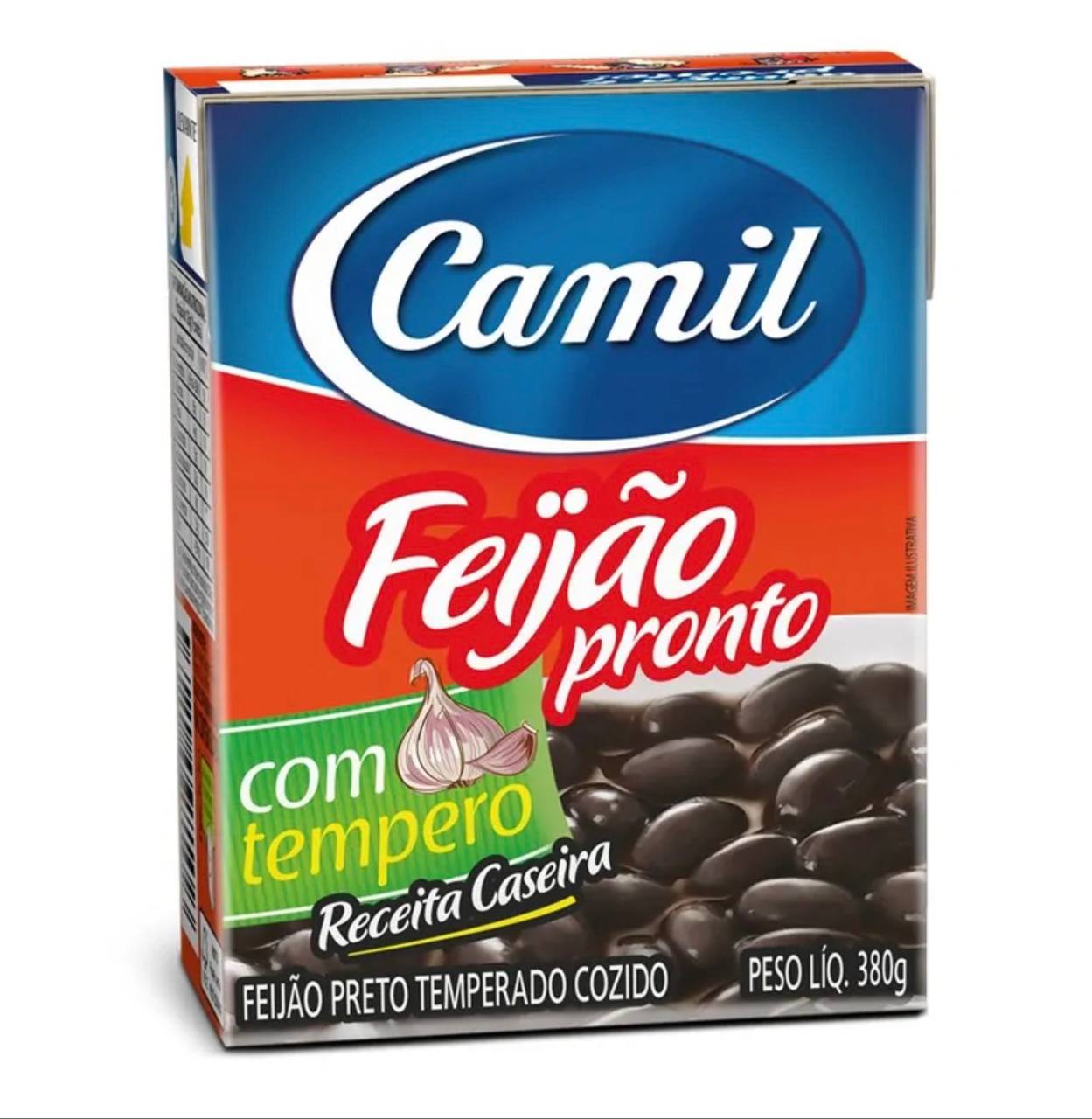 Feijao Pronto Camil / Cooked Black Bleans 380g