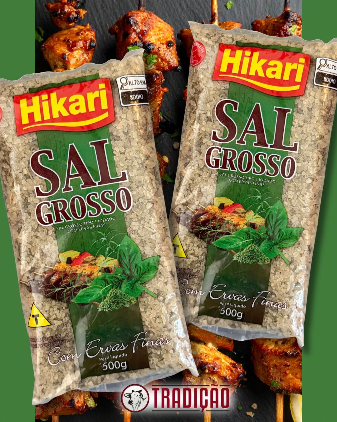Hikari Sal Grosso com Ervas Finas / Coarse Salt with Herbs 500g