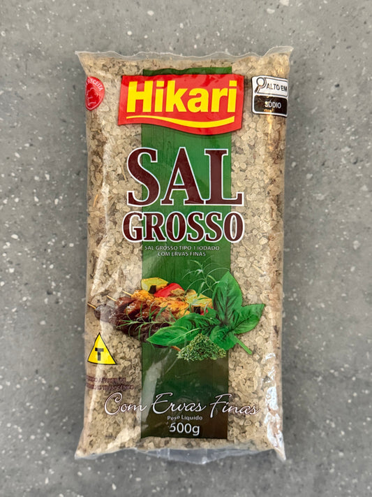 Hikari Sal Grosso com Ervas Finas / Coarse Salt with Herbs 500g